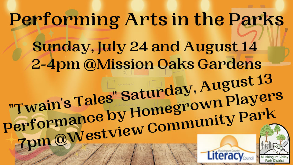 The Muskingum Valley Park District - Join us for Performing Arts in the Parks!